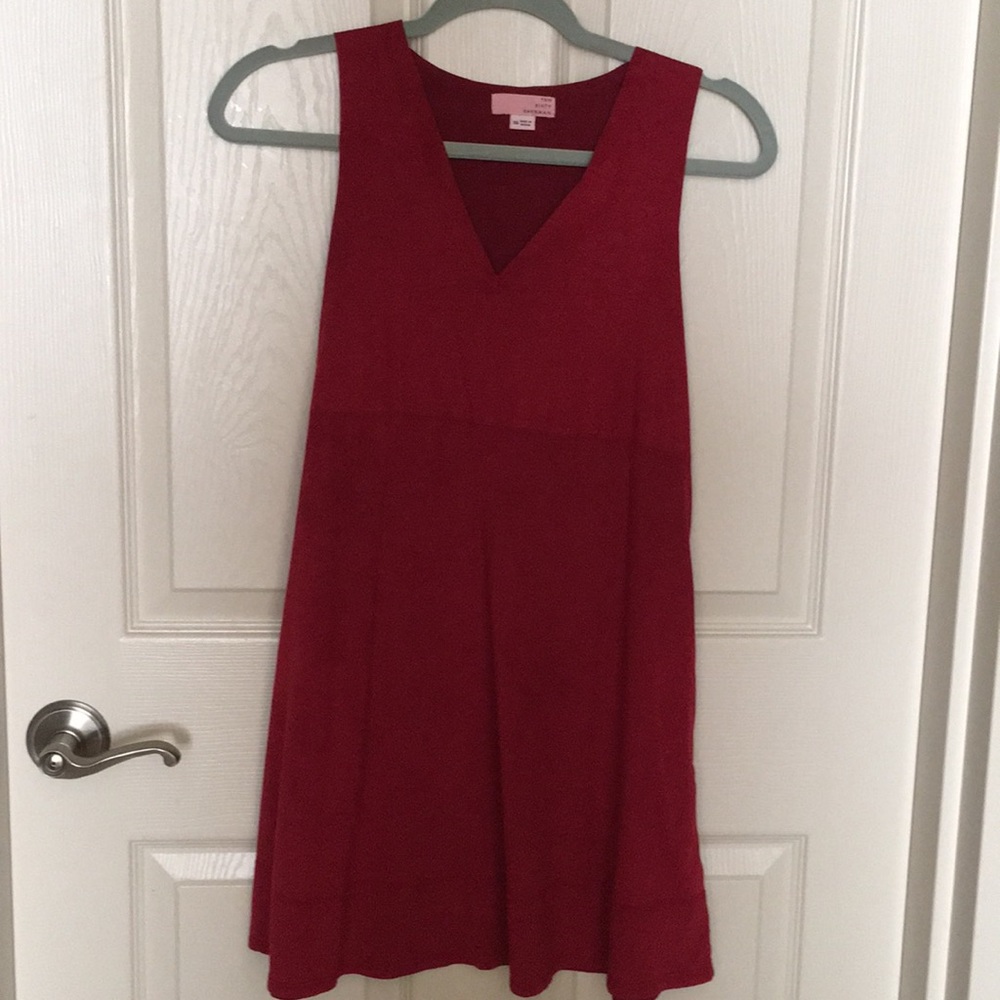 Red Suade Mini Dress